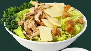 Chicken &amp; Kale Caesar Salad